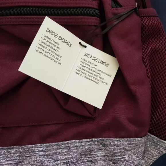 VS Pink Campus Backpack Burgundy